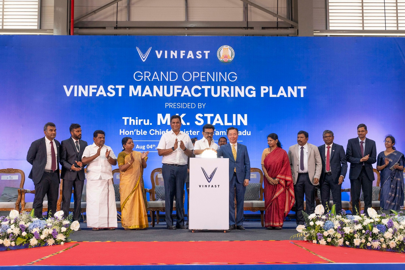 Lễ khai trương nhà máy Vinfast Ấn Độ