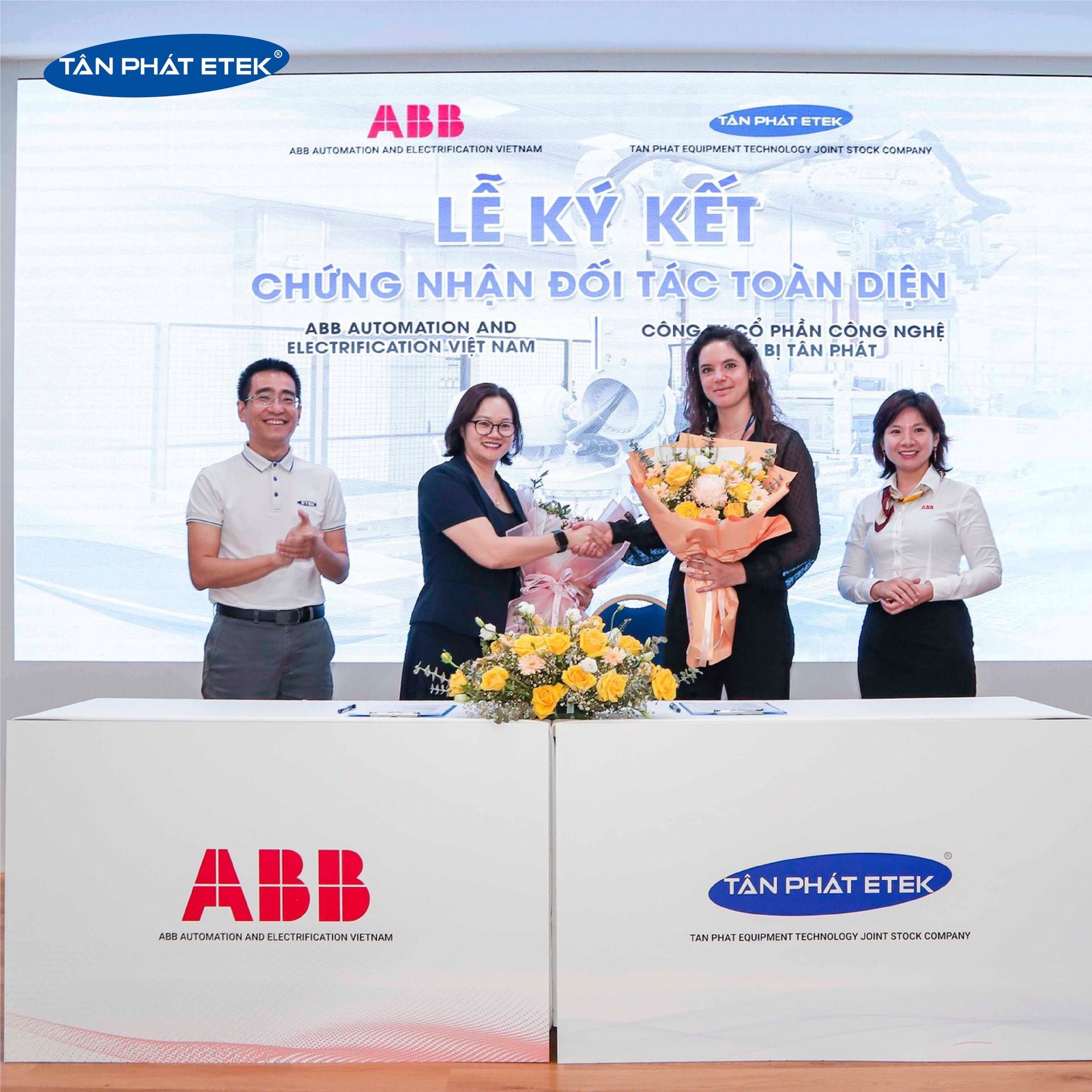 Tân Phát ETEK chính thức trở thành đối tác toàn diện của ABB Robotics tại Việt Nam