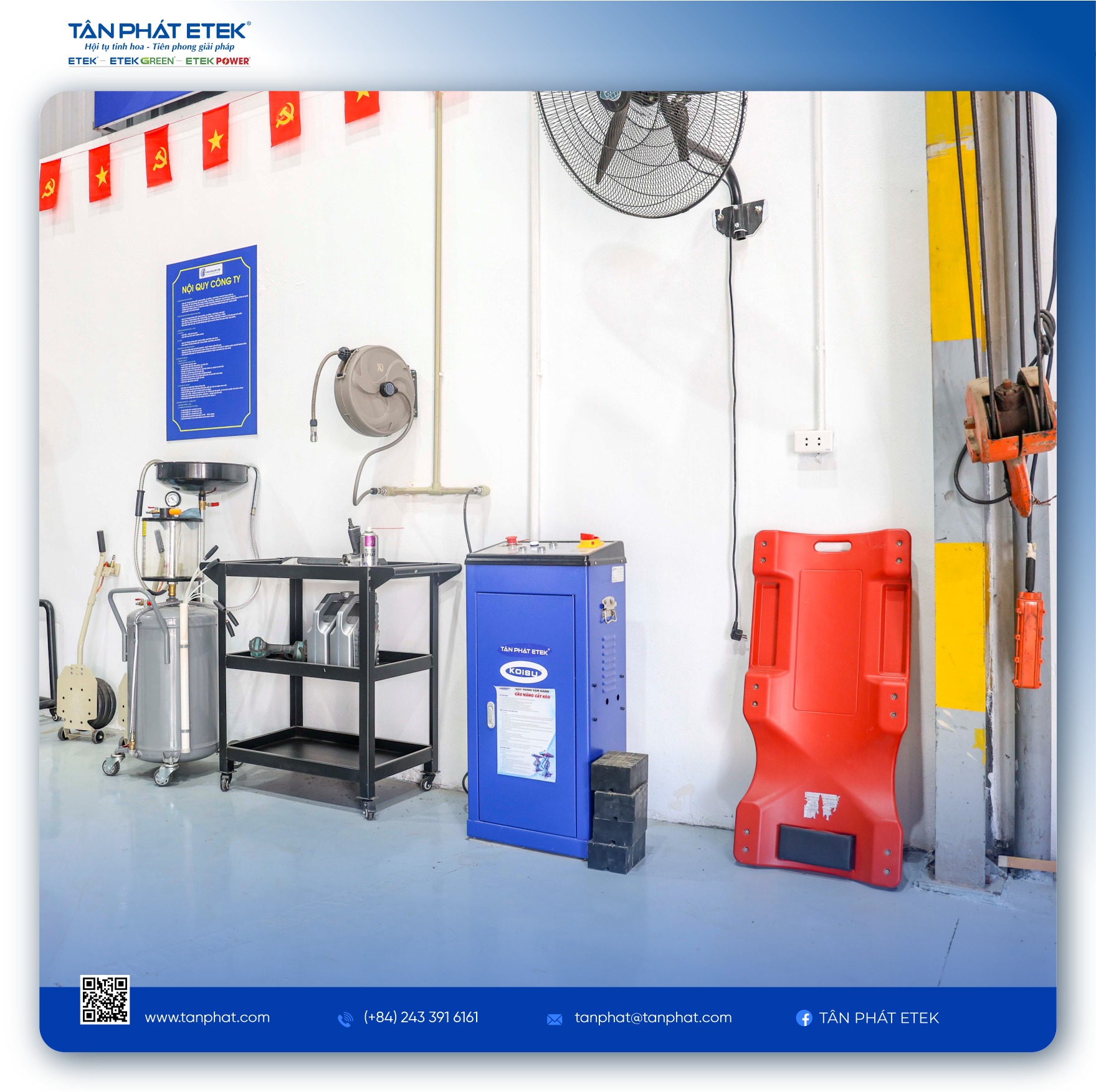 Tân Phát Etek tư vấn & cung cấp thiết bị cho Thế Giới Lốp Tây Pak