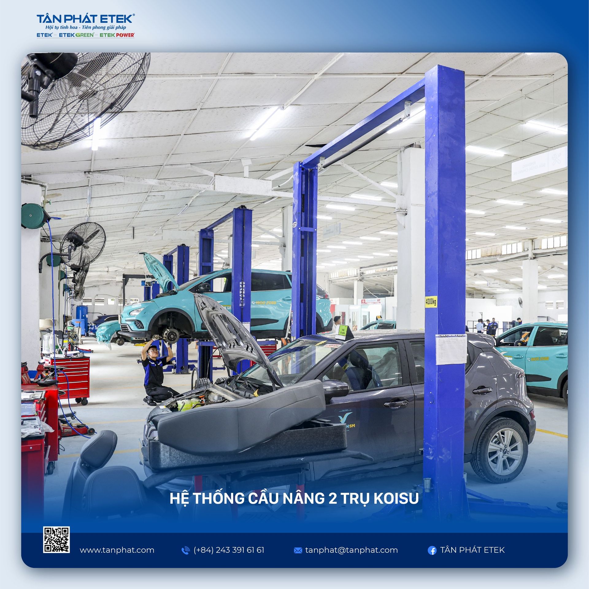 Tân Phát ETEK - Nhà cung cấp thiết bị cho hệ thống VinFast CarOn