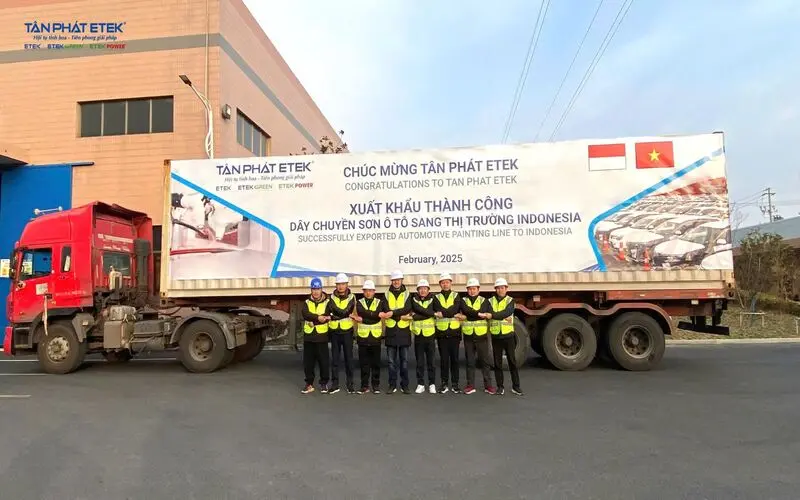 Tân Phát Etek kiến tạo dây chuyền sơn tự động cho ngành ô tô  - xe máy, khẳng định vị thế quốc tế