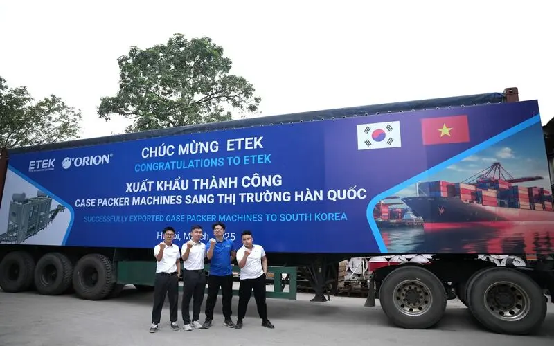 Tân Phát ETEK xuất khẩu hệ thống gắp nhặt sản phẩm tốc độ cao sang Hàn Quốc – Khẳng định công nghệ Made in Vietnam