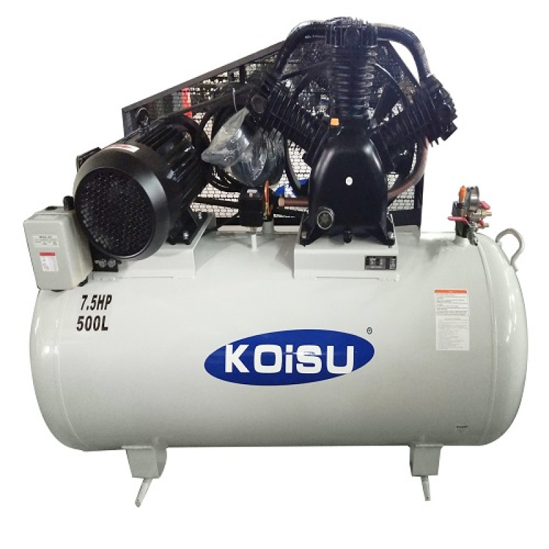 Máy nén khí piston 7.5HP, 3 pha, bình tích 500 lít