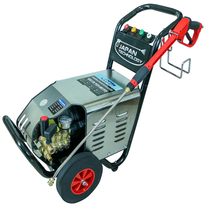 Máy rửa áp lực cao nước lạnh 130 Bar, 3 Kw (1 Pha, bao gồm dây 15m)