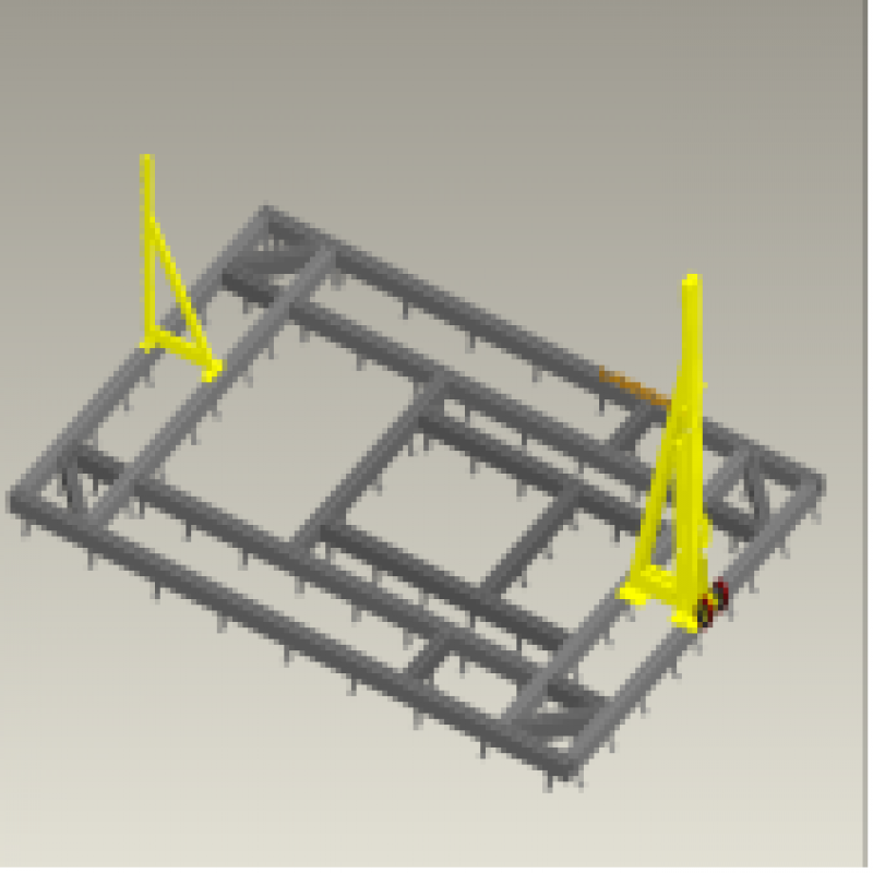 Bệ kéo nắn chìm sàn xe con 4500 x 7000mm