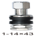 Van lốp xe không săm cho xe máy (thẳng - đầu chụp thép), dài 43mm