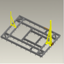 Bệ kéo nắn chìm sàn cho xe con 4000 x 6000 mm