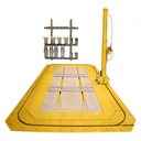 Bệ kéo nắn chìm sàn cho xe con 3490 x 6560 mm, Tháp kéo 10 tấn (Có bộ kẹp mép, khung xe SUV)